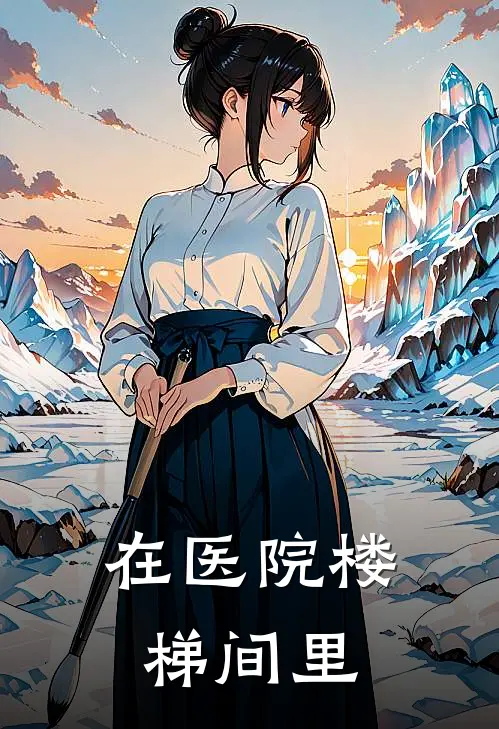 在医院楼梯间里