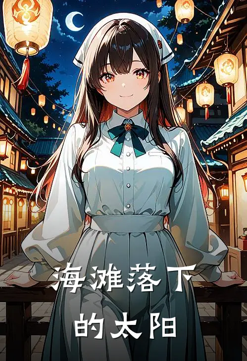 海滩落下的太阳是