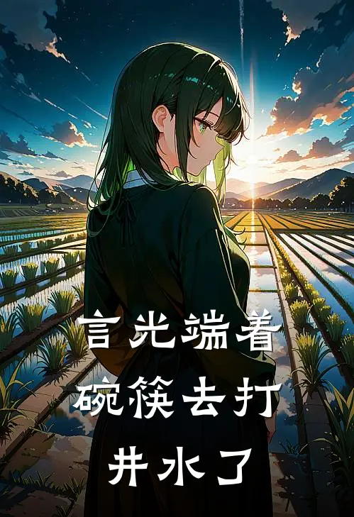 言光端着碗筷去打井水了