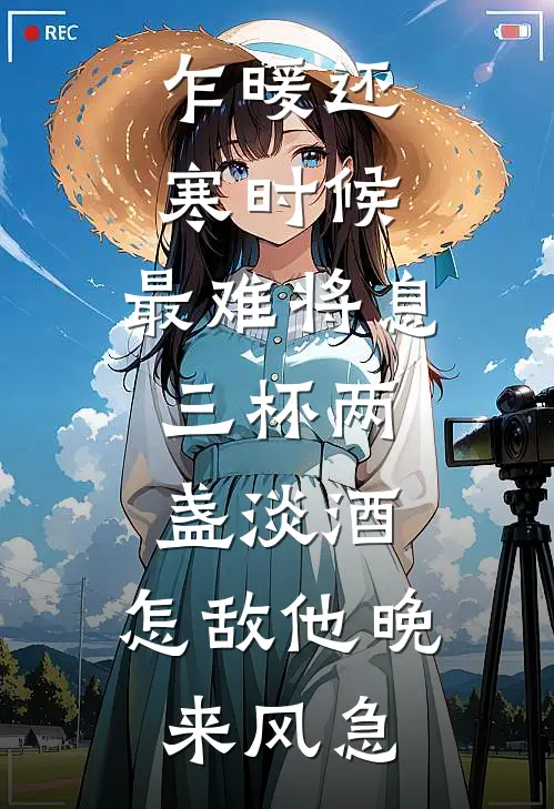 乍暖还寒时候,最难将息,三杯两盏淡酒,怎敌他晚来风急