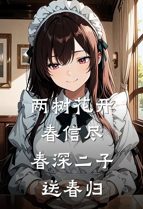 两树花开春信尽,春深二子送春归