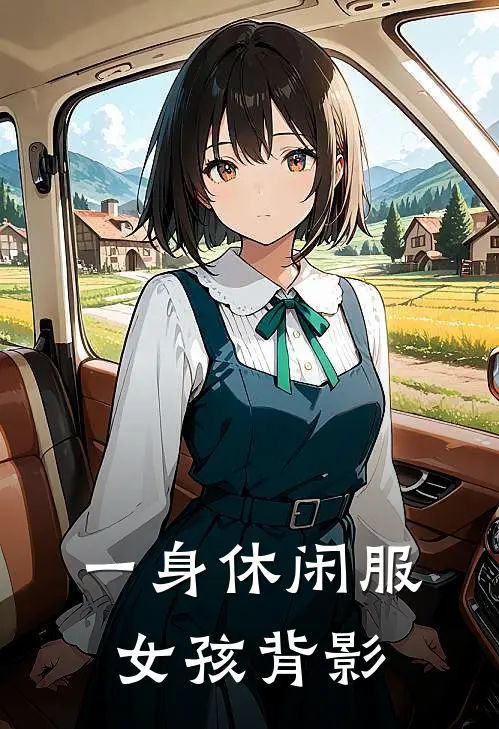一身休闲服女孩背影